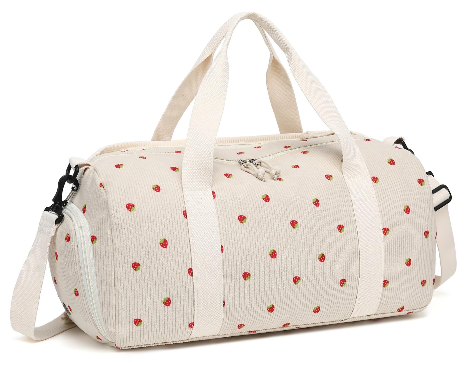 LOIDOU Women's Gym & Dance Duffle Bag - Small Weekender Overnight Carry On Tote with Shoe Compartment & Wet Pocket - Perfect for Travel, Workout, Yoga & Dance Class
