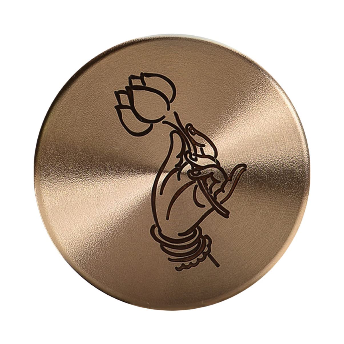 Solid Copper Paperweight - Heavy Duty Round Office Desk Accessory for Documents, Personalized Engraved Gift for Home & Office Decor, Japanese Style Home Gadgets - Perfect for Books, Files, and Stationery Organization