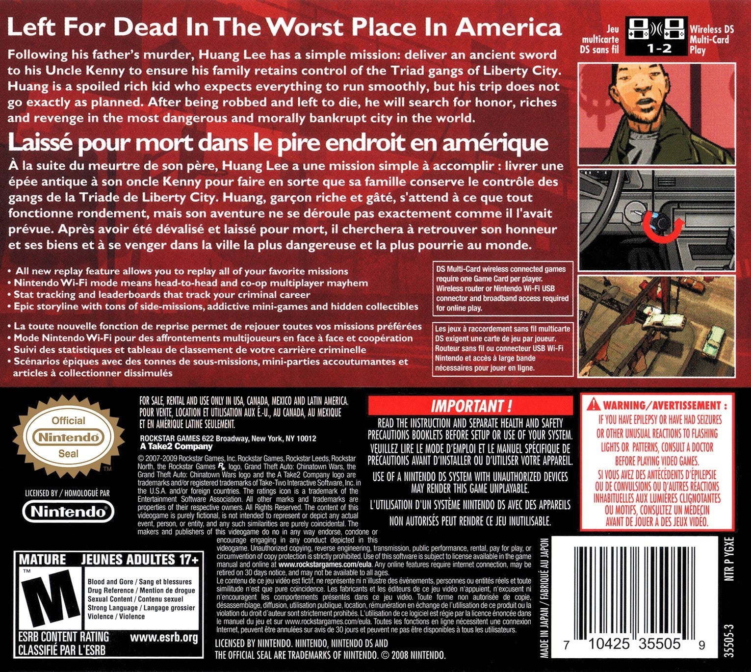 Grand Theft Auto: Chinatown Wars - Open-World Action Game for PSP & Nintendo DS | Crime Adventure, Gangster Missions & Urban Exploration | Perfect for Gaming Enthusiasts & Action Lovers