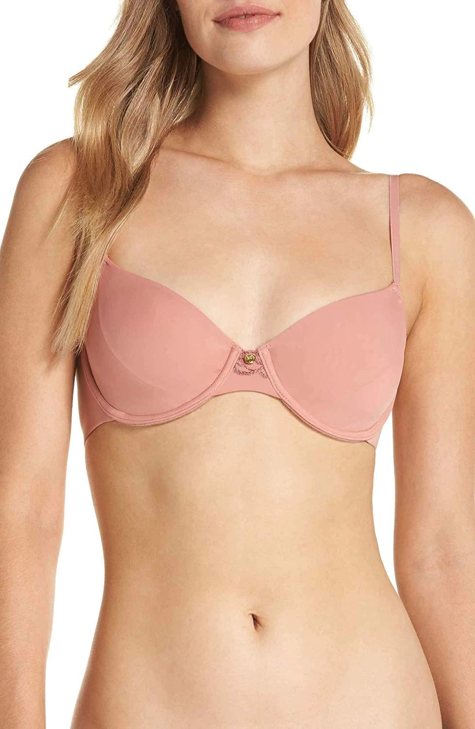 Natori Women's Pure Luxe Unlined Balconette Bra - Comfortable Wireless Support for Everyday Wear | Perfect for Work, Travel & Casual Outfits