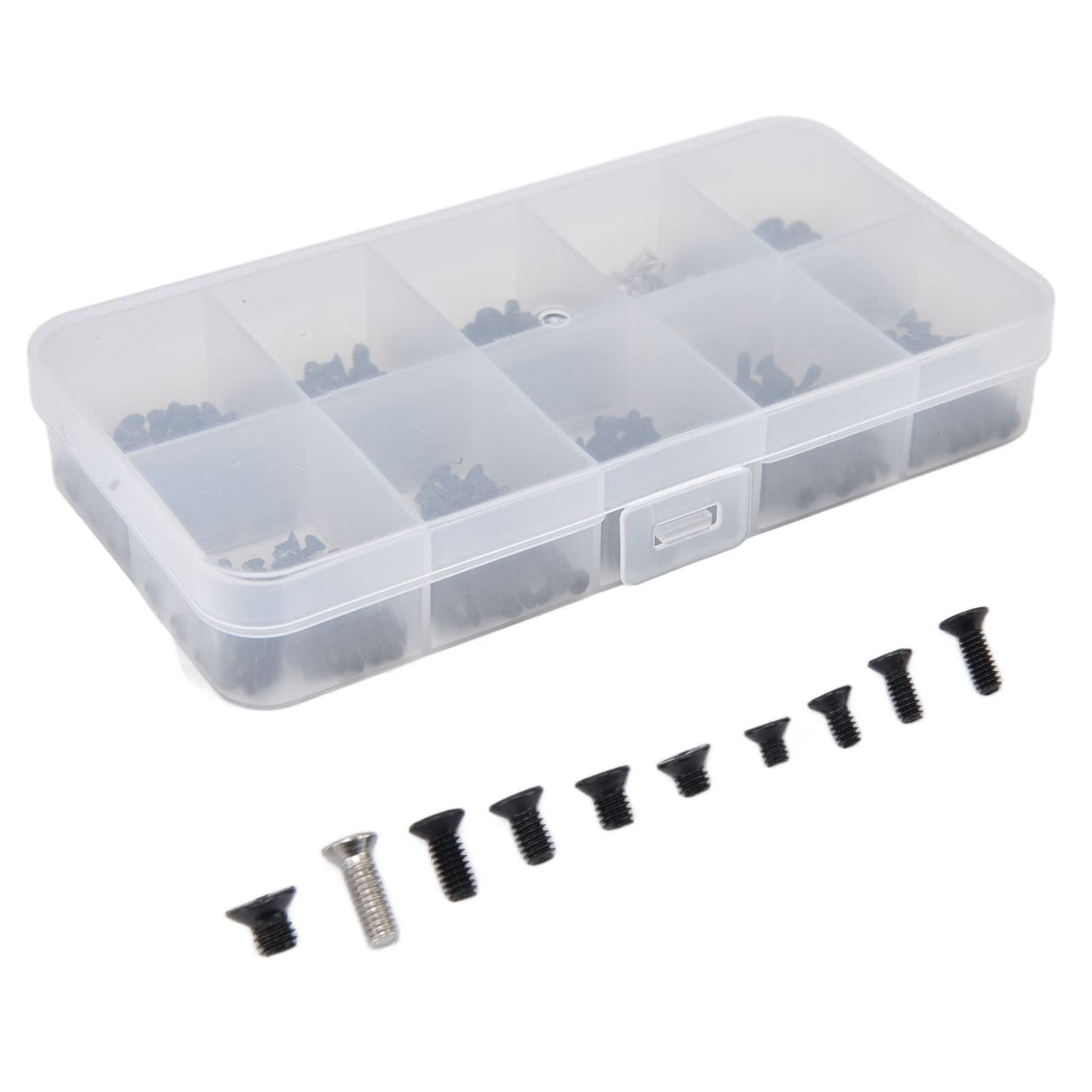 Premium Stainless Steel Laptop Screws with Storage Box - Durable Computer Maintenance Kit for Laptop Repair and Upgrades