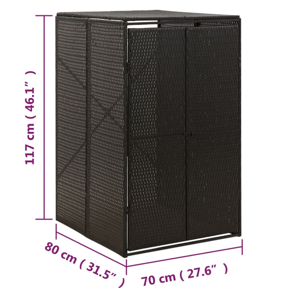 Premium Outdoor Garbage Can Enclosure - 27.6