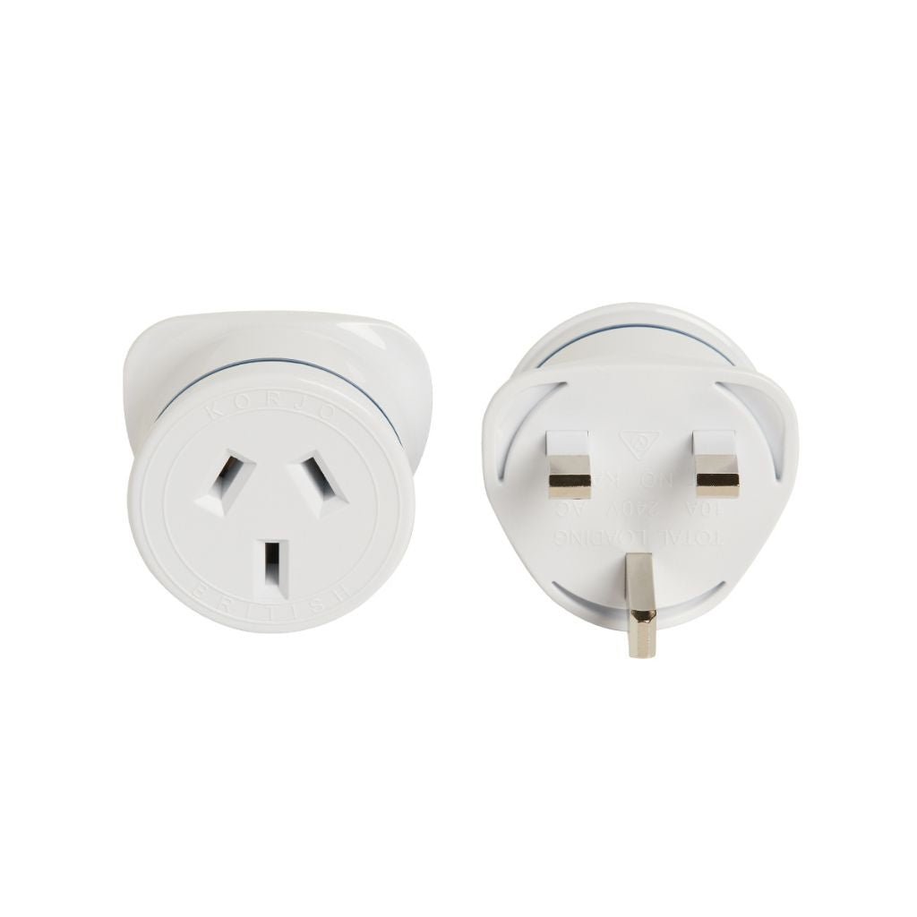 Korjo UK Travel Adapter KAUK - Universal Power Plug Converter for UK, Europe, Asia - Perfect for Business Trips, Vacations & International Travel
