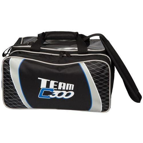 Columbia Team C300 Double Tote Bag - Black & Silver Waterproof Gym Bag for Work, Travel & Sports | Durable Nylon Backpack with Multiple Pockets for Men & Women