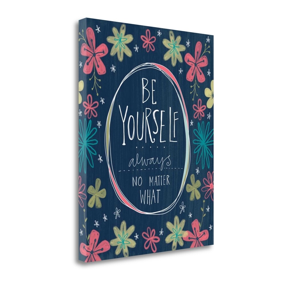 Be Yourself By Katie Doucette - Premium Giclee Art Print on Gallery Wrapped Canvas, Ready to Hang Wall Decor for Living Room, Bedroom & Office