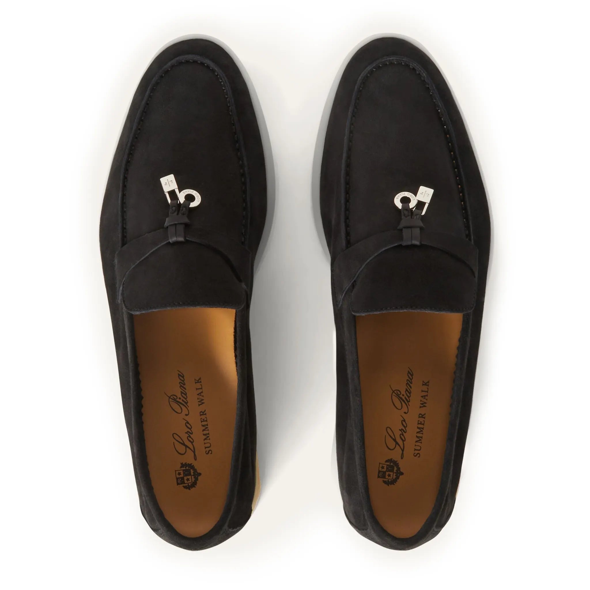 Loro Piana Summer Charms Walk Suede Caviar Loafers for Women - Comfortable Slip-On Shoes for Casual Outings & Office Wear