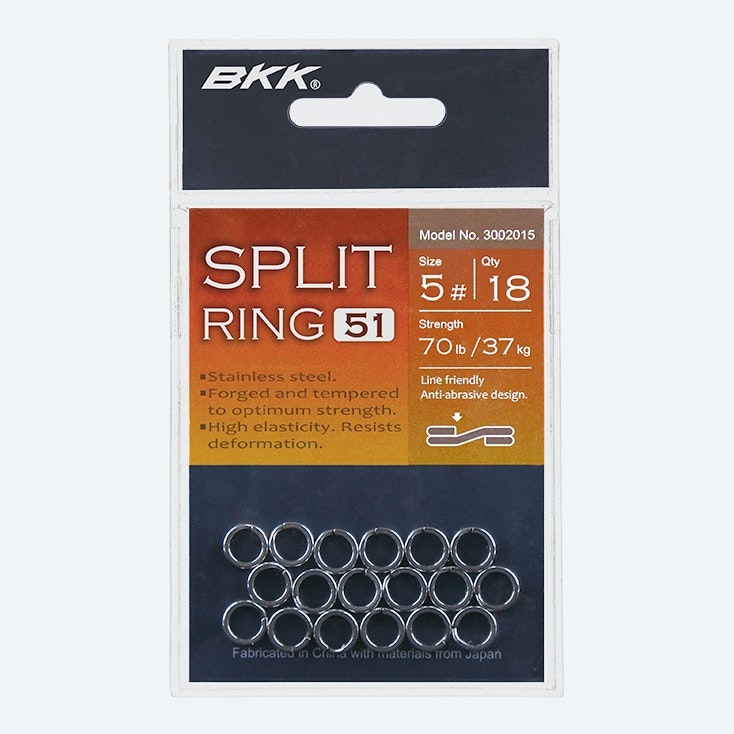 BKK Split Ring 51 - Premium Stainless Steel Fishing Tackle for Saltwater & Freshwater - Ideal for Lure Making, Keychains & DIY Jewelry Projects