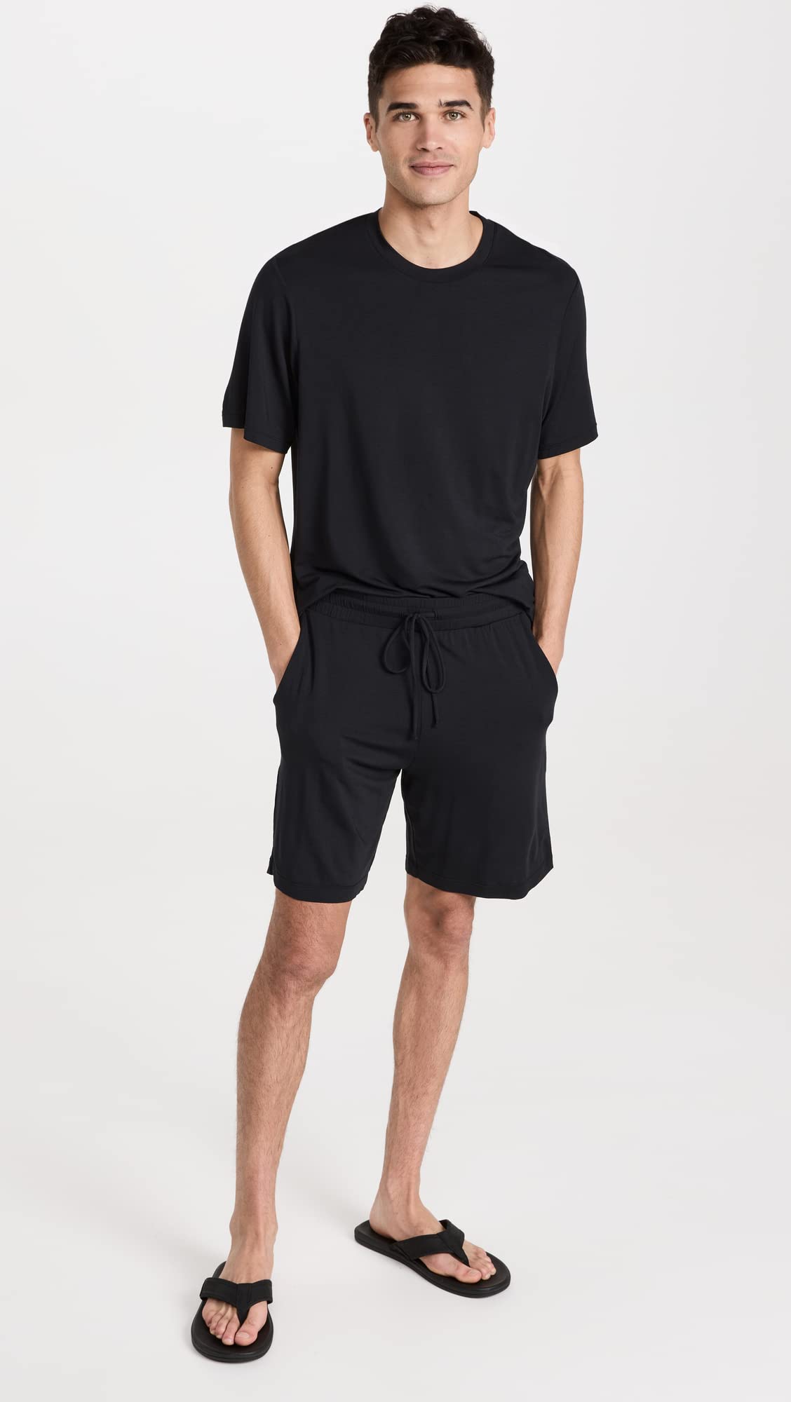 Eberjey Men's Henry Short Pajama Set - Soft Cotton Sleepwear for Lounge & Travel - Perfect for Summer Nights & Relaxing at Home