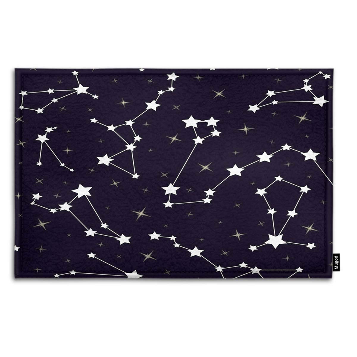 Non-Slip Cosmic Space Astronomy Doormat with Stars & Constellations - 18x30 Inch Indoor/Outdoor Entrance Mat for Kitchen, Bathroom, Front Door - Perfect for Home Decor & Starry Night Theme