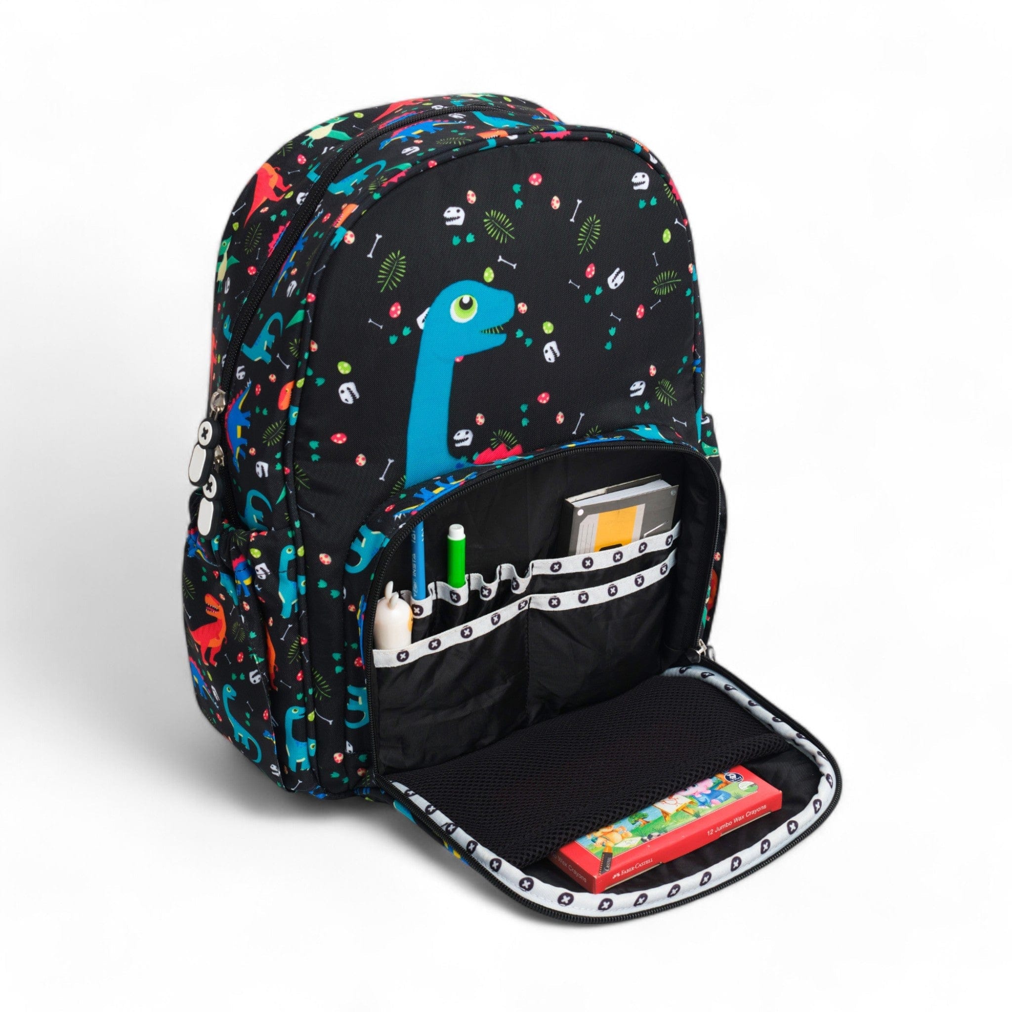 Durable Mighty Dino Medium Backpack for School, Travel & Outdoor Adventures - Water-Resistant Laptop Bag for Kids & Teens