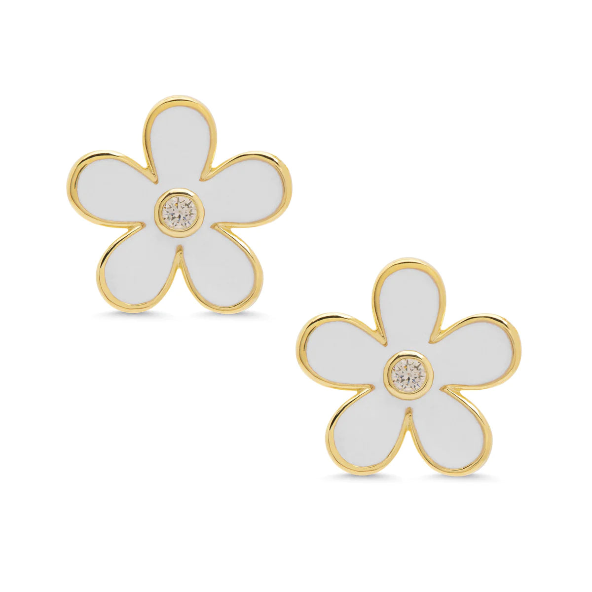 Lily Nily Flower Cubic Zirconia Stud Earrings for Women - Assorted Colors (6 Pairs) - Elegant Gift for Birthday, Anniversary, Wedding & Everyday Wear