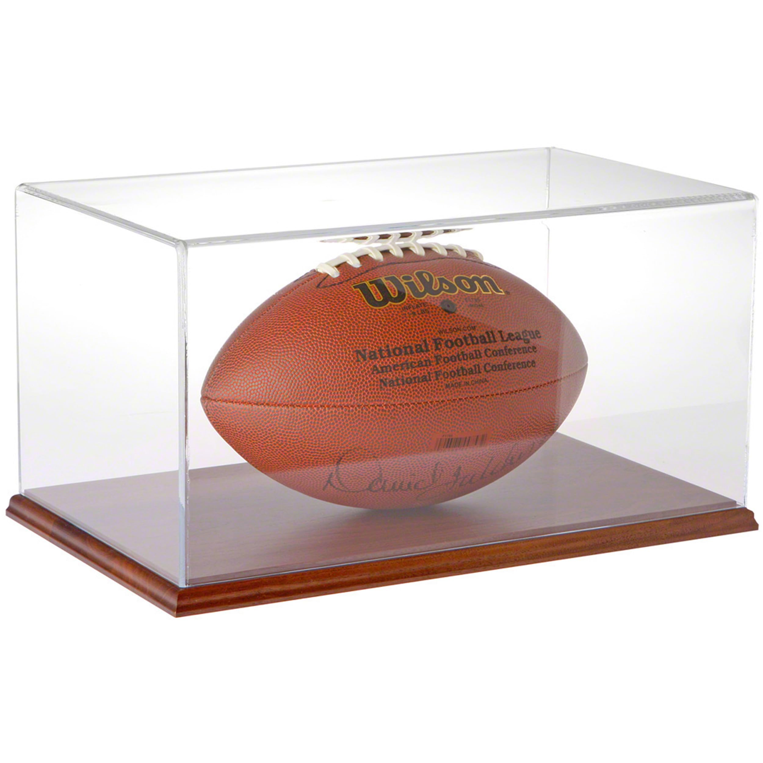 16x10x8 Inch Clear Acrylic Display Case with Hardwood Base - Premium Showcase for Collectibles, Jewelry & Retail Merchandise - Perfect for Store Displays, Home Decor & Gift Packaging