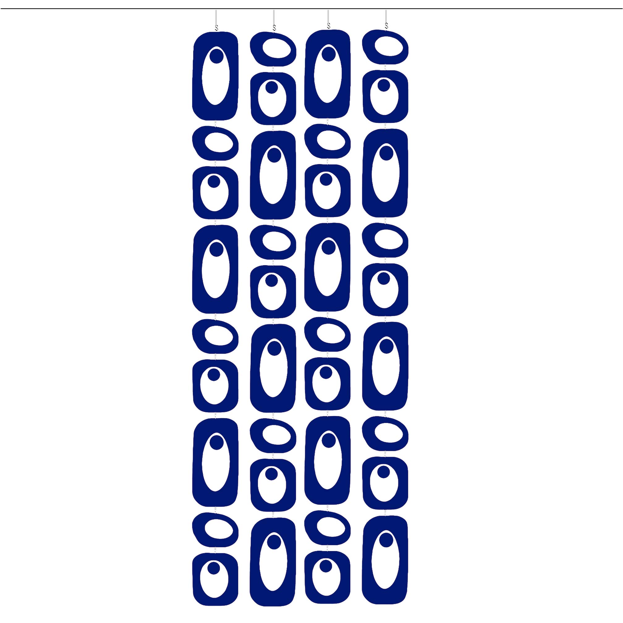 Stylish Navy Blue Room Divider DIY Kit - Mid Century Modern Home Decor - 30