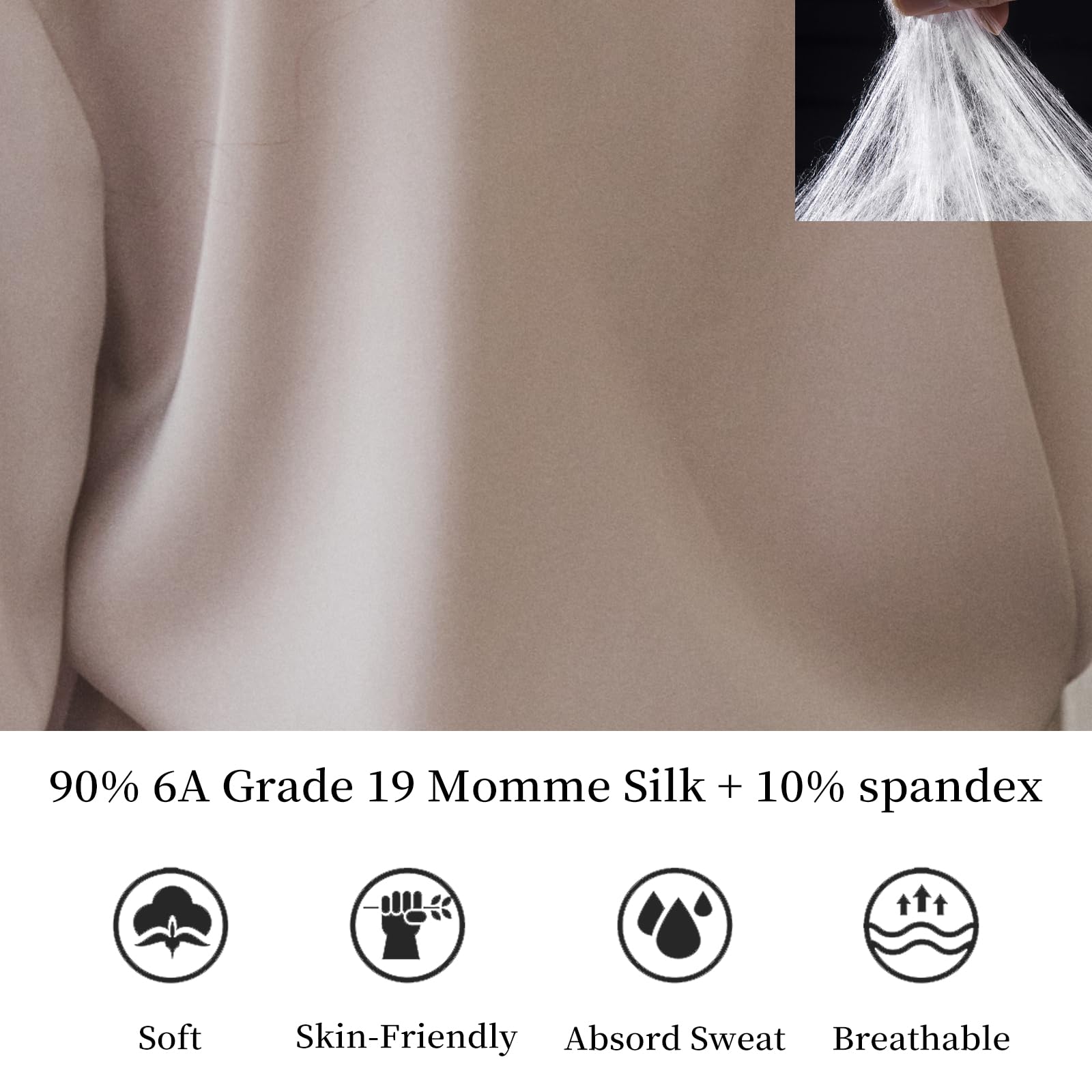 COLD POSH Women's Mulberry Silk Blouse - Elegant Long Sleeve V-Neck Button Down Shirt for Fall & Summer | Luxury Office Wear & Evening Outfits