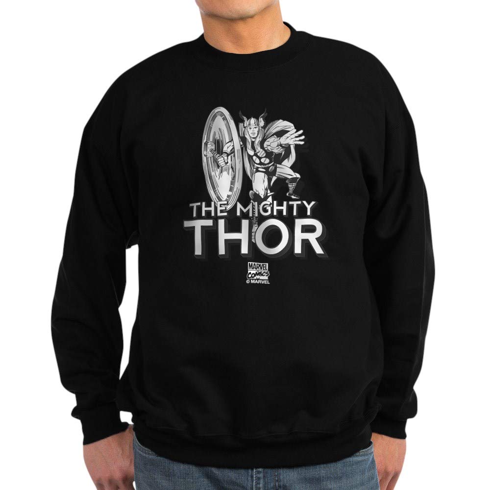 Marvel Comics Thor 7 Sweatshirt - Dark Grey Pullover Hoodie | Official Licensed Apparel for Marvel Fans, Superhero Fashion, Comic Book Lovers - Perfect for Cosplay, Comic Con & Casual Wear