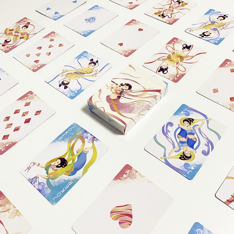 Huxuan Youmeng Premium Cardistry Playing Cards - Professional Poker Deck for Magic Tricks, Card Games & Flourishing - Perfect for Kids, Adults, Parties & Card Collectors - Ideal for Poker Nights, Magic Shows & Social Gatherings