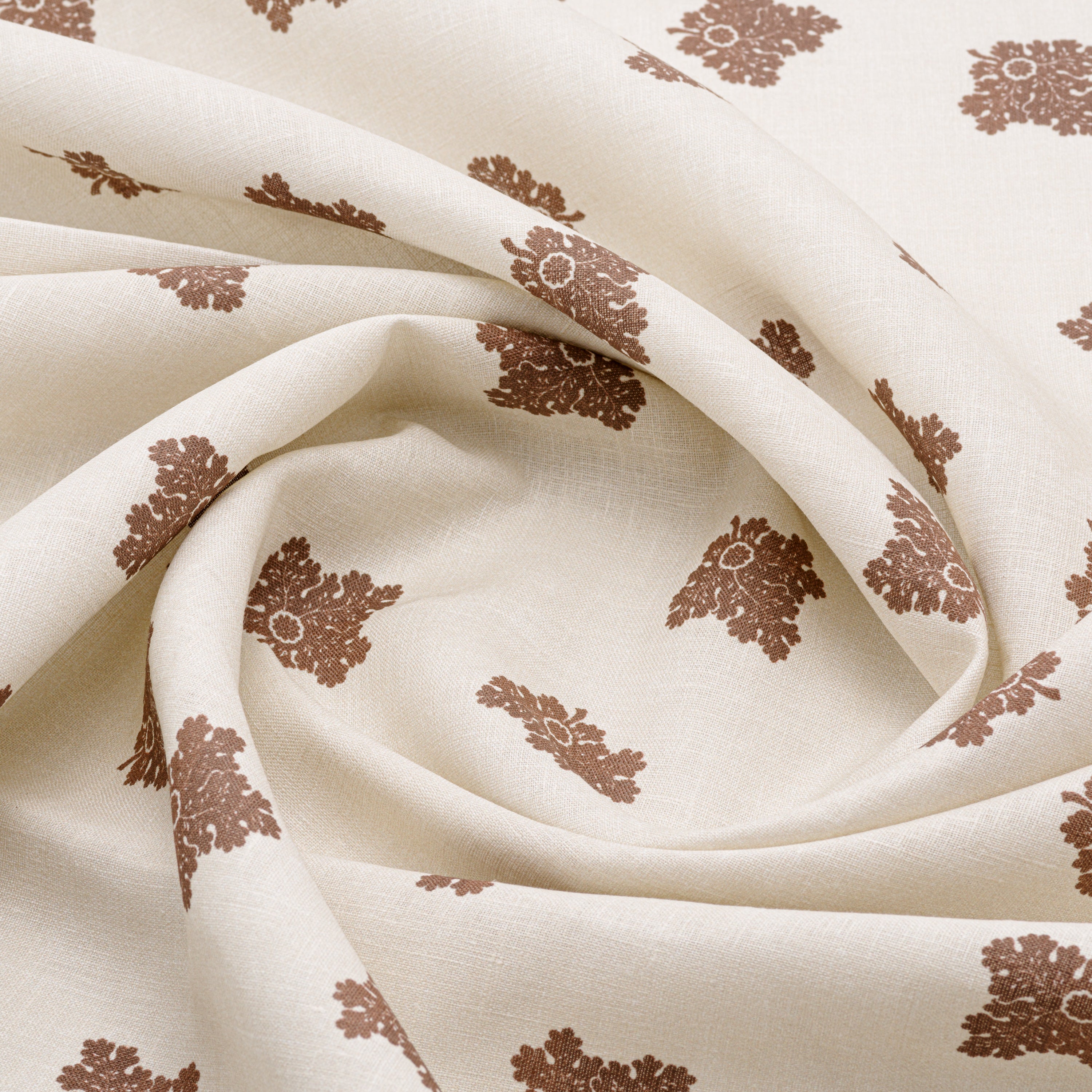 D'Arbres Premium Linen & Walnut Wood Samples - Natural Home Decor Swatches for Upholstery, Furniture & DIY Projects