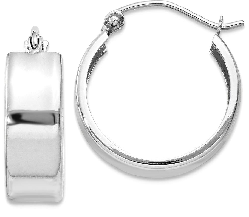14K Solid White Gold Huggie Small Hoop Earrings for Women - Minimalist Everyday Jewelry - Perfect for Work, Date Night & Gifts