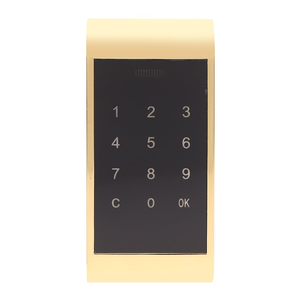 TOPINCN Digital Electronic Coded Lock with Touch Keypad - Keyless Entry Security Cabinet Lock for Home & Office (Gold) - Perfect for Safes, Lockers, and Storage Security