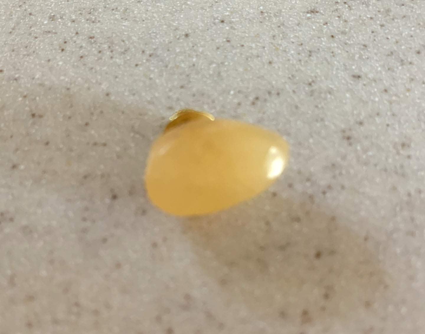 Honey Calcite Oval Tie Tack Pin - Natural Stone Brooch for Men's Suits & Formal Wear - Perfect for Weddings, Business Meetings & Special Occasions