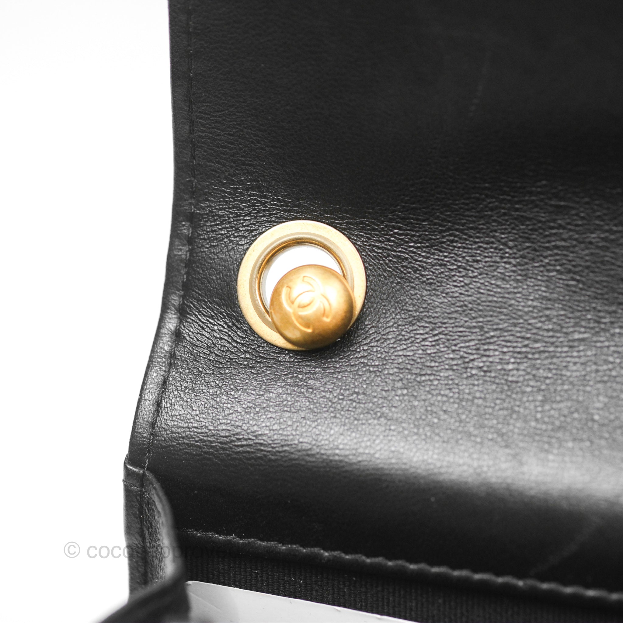 Chanel Quilted Lambskin Wallet on Chain WOC with Adjustable Strap - Black 22K Gold-Tone Hardware | Perfect for Evening Events, Parties & Everyday Luxury