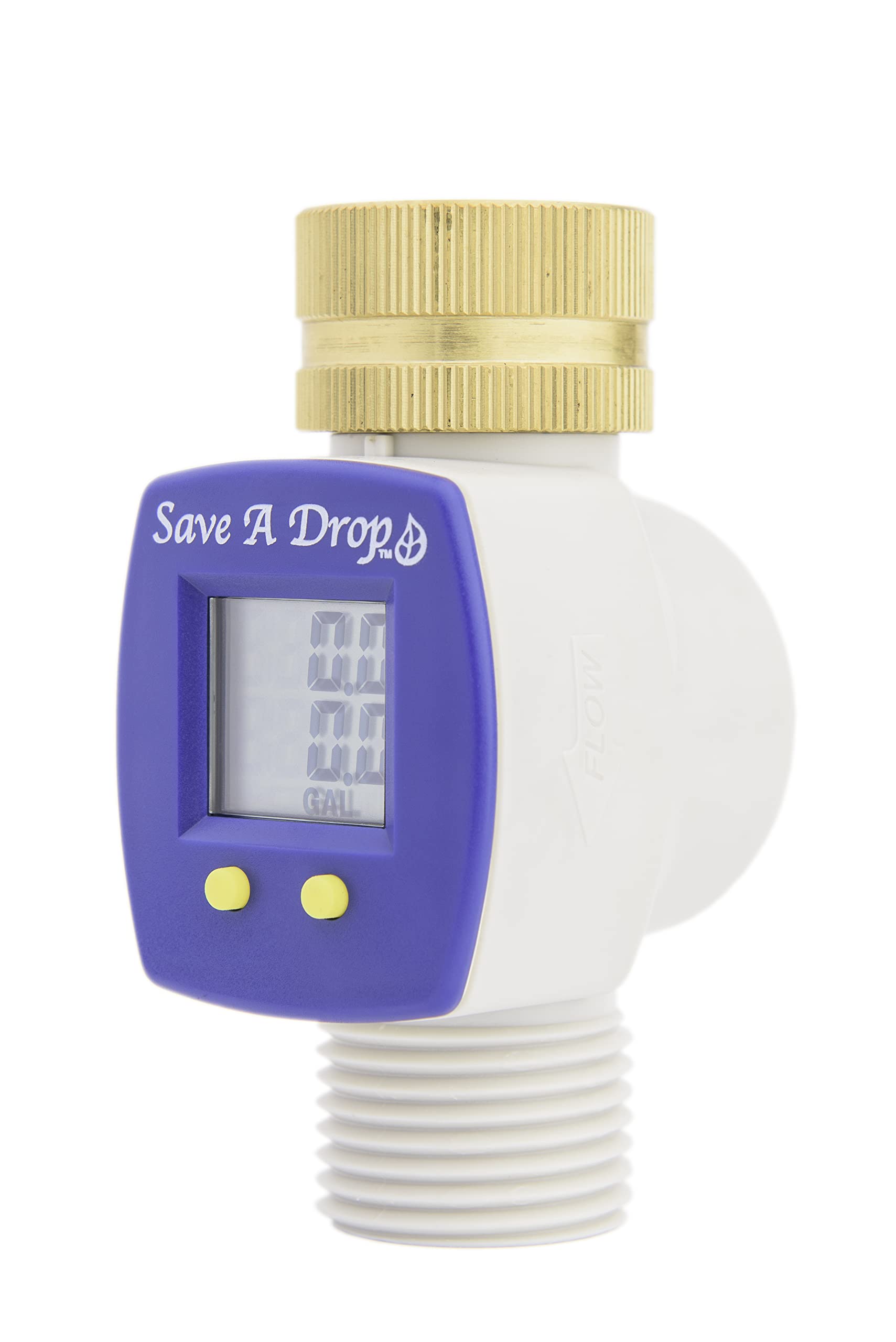 P3 Water Flow Meter with Heavy Duty Brass Swivel | Accurate Gallon Measurement for Outdoor Garden Hoses | Perfect for Camping, RV & Water Conservation | Monitor Usage for Lawns, Gardens & Irrigation Systems