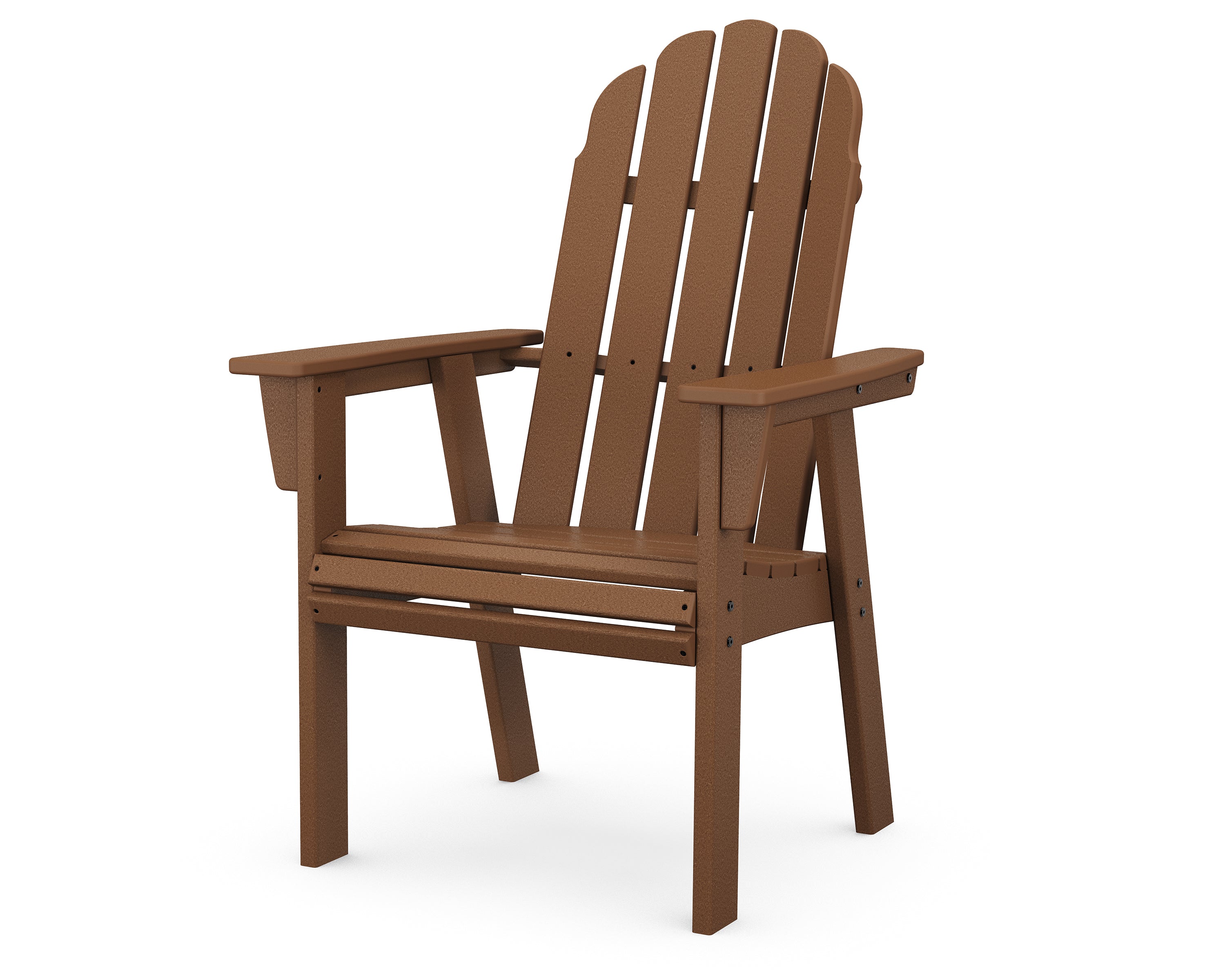 POLYWOOD Vineyard Curveback Adirondack Dining Chair - Outdoor Patio Furniture, All-Weather Resin Wicker, Comfortable Seating for Garden, Poolside & Backyard Relaxation