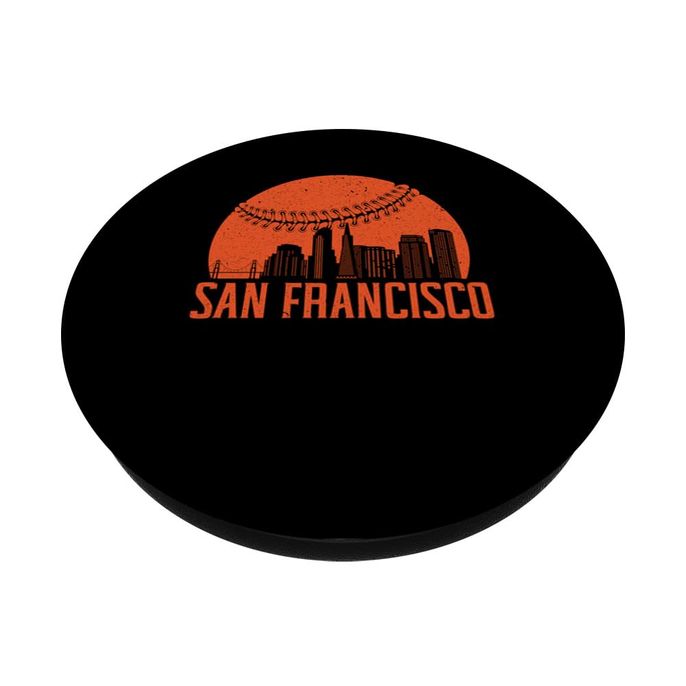 San Francisco Giants Baseball Fan PopSockets PopGrip - Swappable Phone Grip & Stand for iPhone, Samsung & More - Perfect for Baseball Games, Travel & Everyday Use