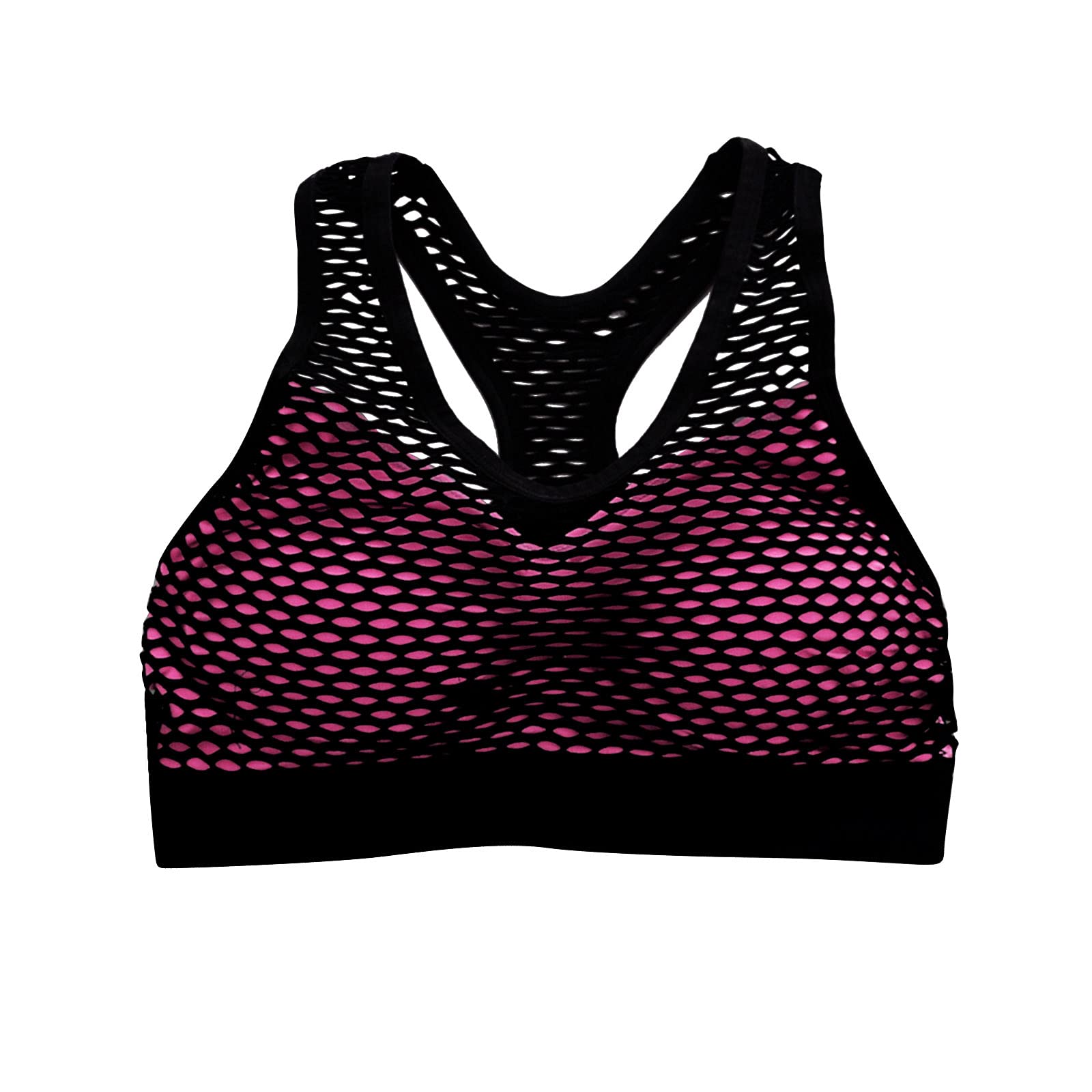 Women's Shockproof Mesh Sports Bra with Padding - Comfortable Yoga & Workout Underwear - Perfect for Running, Gym & Active Lifestyles