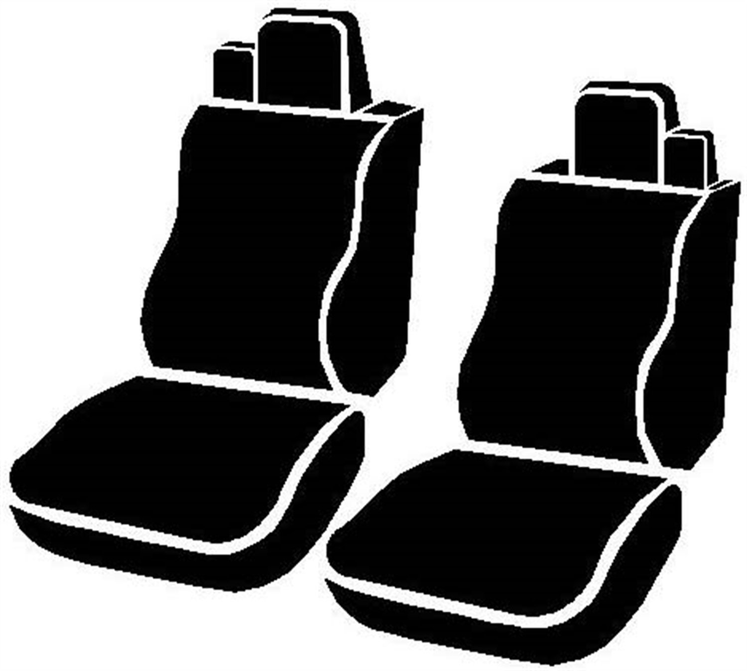 Fia TR47-16 Black Custom Fit Front Seat Cover for Bucket Seats - Premium Saddle Blanket Design | Perfect for Trucks, SUVs & Off-Road Vehicles | Durable Protection & Stylish Upgrade