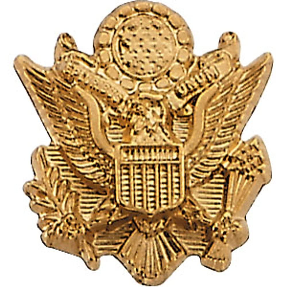 14K Yellow Gold US Army Lapel Pin - Elegant Military Jewelry for Women, Perfect Gift for Her - Ideal for Veterans Day, Military Appreciation & Formal Events