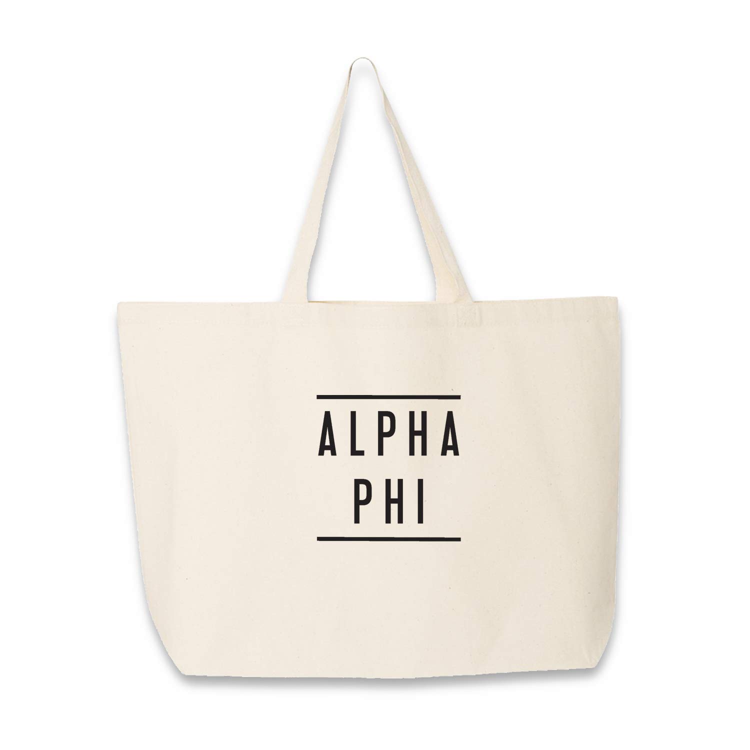 Sorority Tote Bags for Women - Large Canvas Tote with Classic Greek Letter Design - Perfect for College, Sisterhood Events & Everyday Use