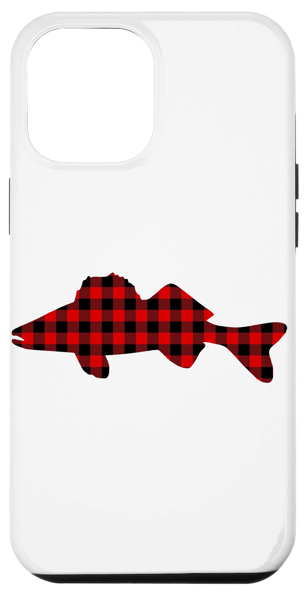 iPhone 12 Pro Max Case - Premium Walleye Buffalo Plaid Design | Shockproof & Scratch Resistant | Perfect for Outdoor Adventures & Daily Use