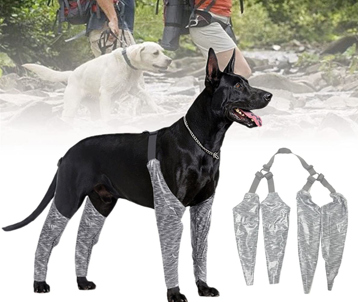 WXF Dog Leg Sling Cover - Waterproof Leg Support Harness for Hock & Elbow Protection | Arthritis Relief & Injury Prevention | Medium Size | Ideal for Post-Surgery Recovery & Mobility Assistance