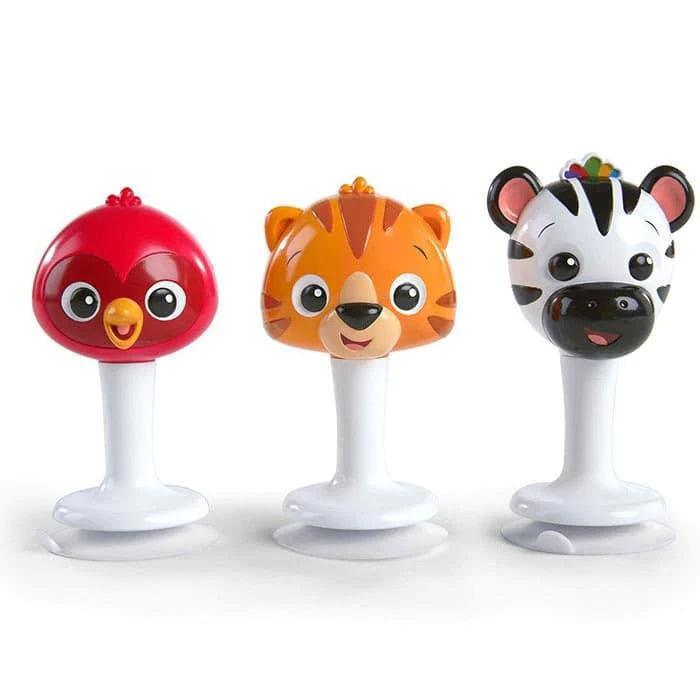 Baby Einstein Rattle & Jingle Trio - 3 Pack Musical Infant Toys for Sensory Development | Perfect for Newborn Playtime, Tummy Time & Stroller Entertainment