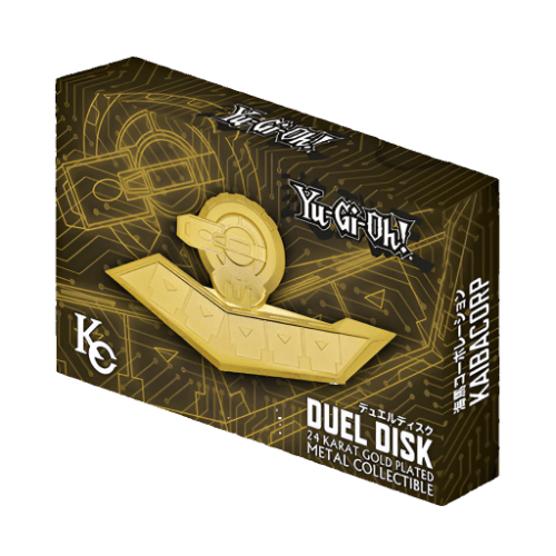 Yu-Gi-Oh! 24K Gold Plated Duel Disk Replica - Limited Collector's Edition - Perfect for Cosplay, Display & Anime Fans