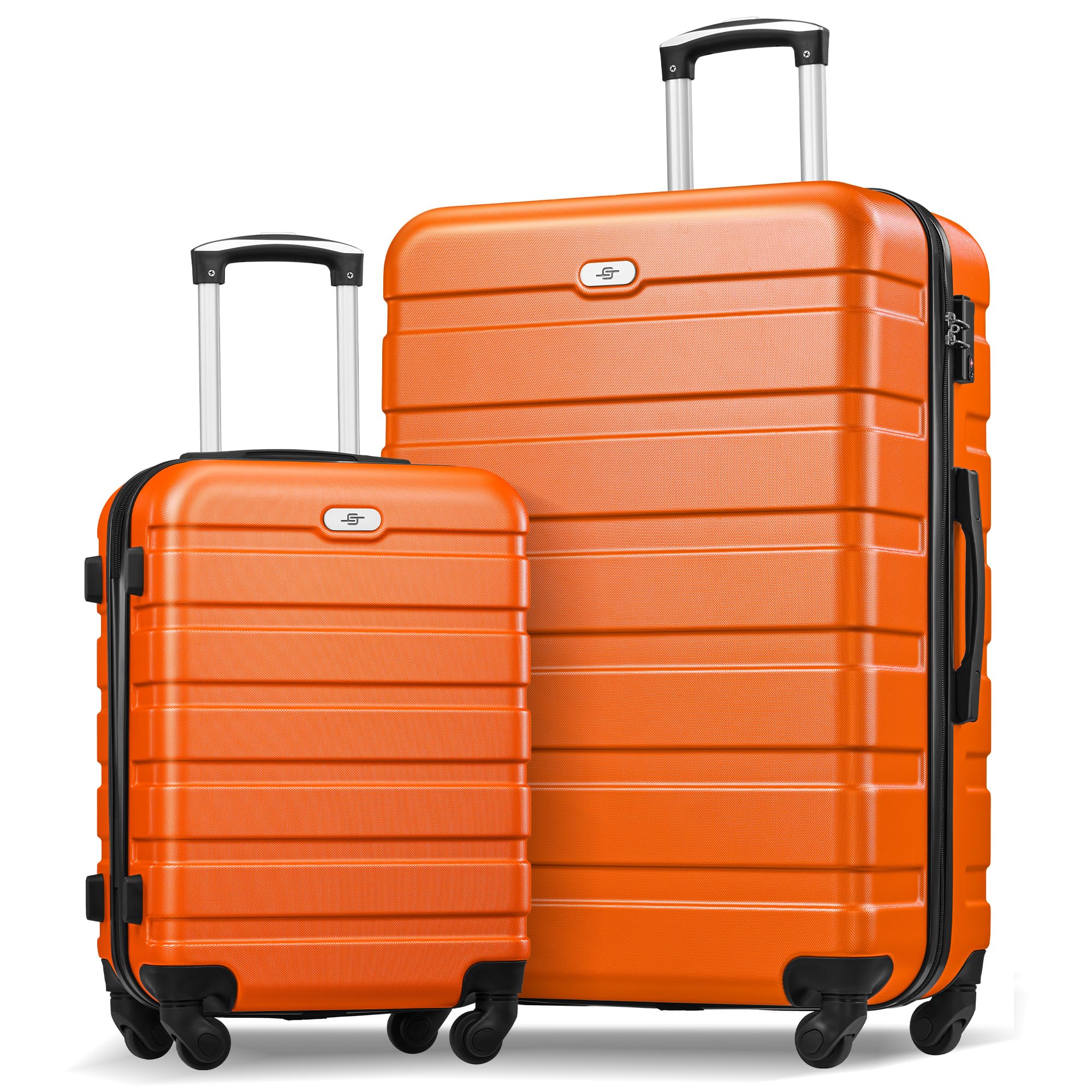 Suitour 2-Piece Hard Shell Luggage Set with Spinner Wheels & TSA Lock - 20