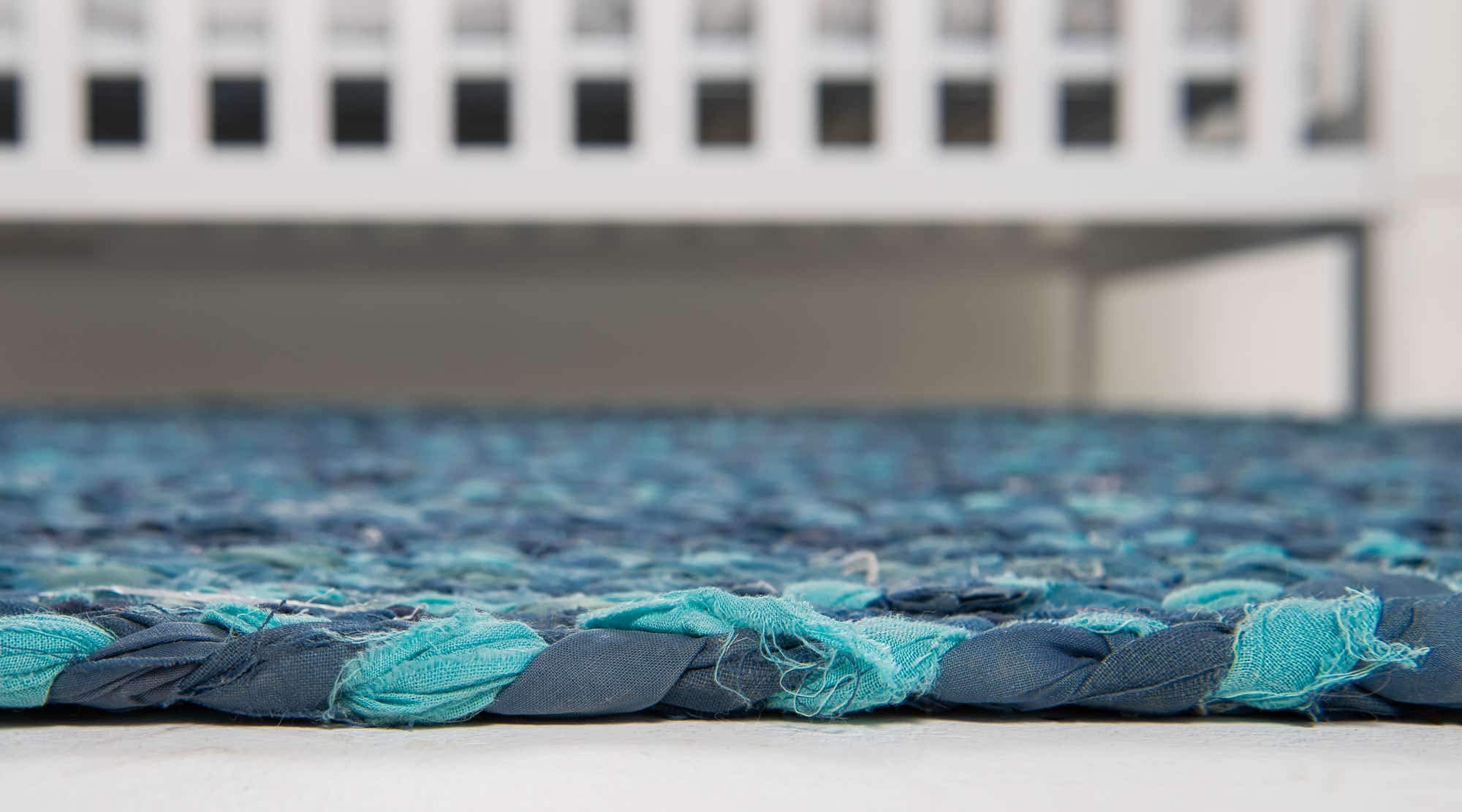 Unique Loom Braided Chindi Collection Area Rug - 2'6