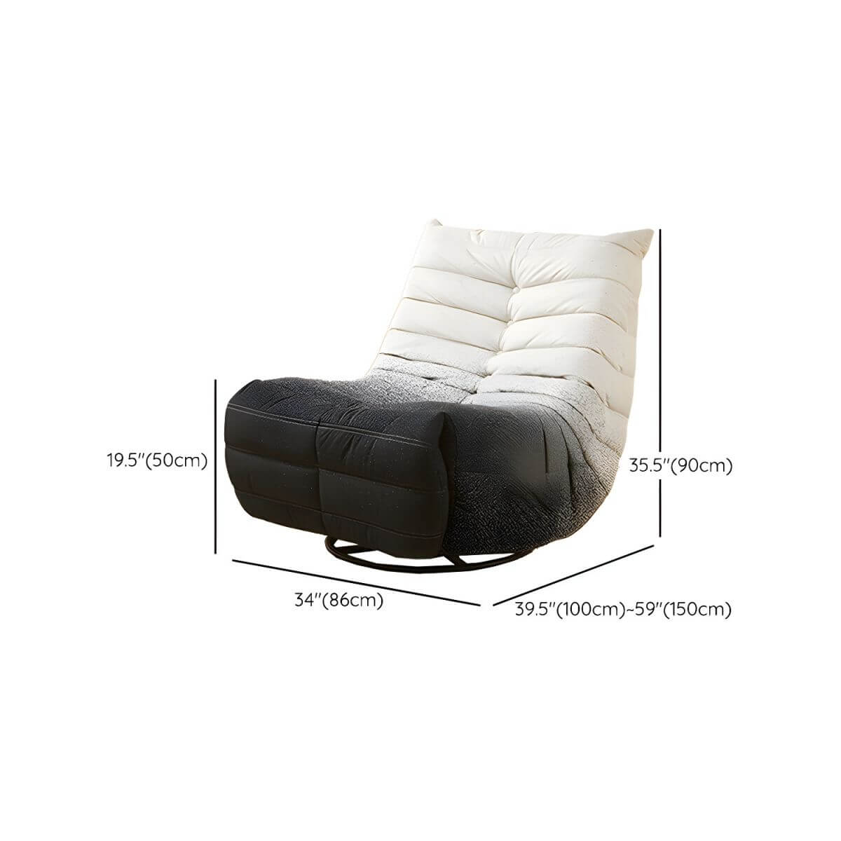 Premium Modern Ergonomic Recliner Chair with Locking Backrest, Power Reclining & Smooth Swivel Rocker - Perfect for Living Room, Home Theater & Office Relaxation