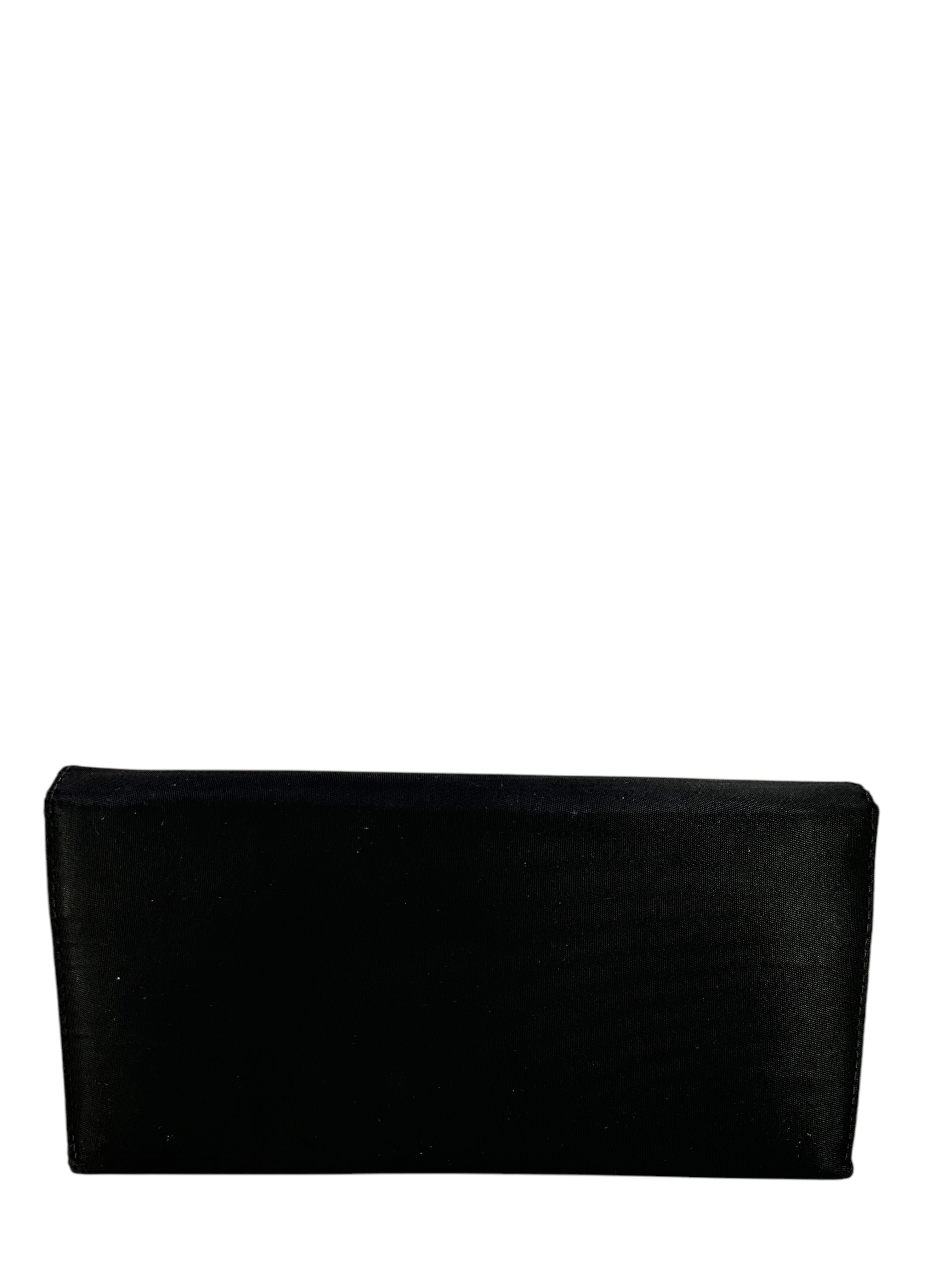 Prada Tessuto Nylon Logo Long Wallet for Women | Luxury Designer Bifold Wallet with Signature Logo | Perfect for Everyday Use, Travel & Gift Giving