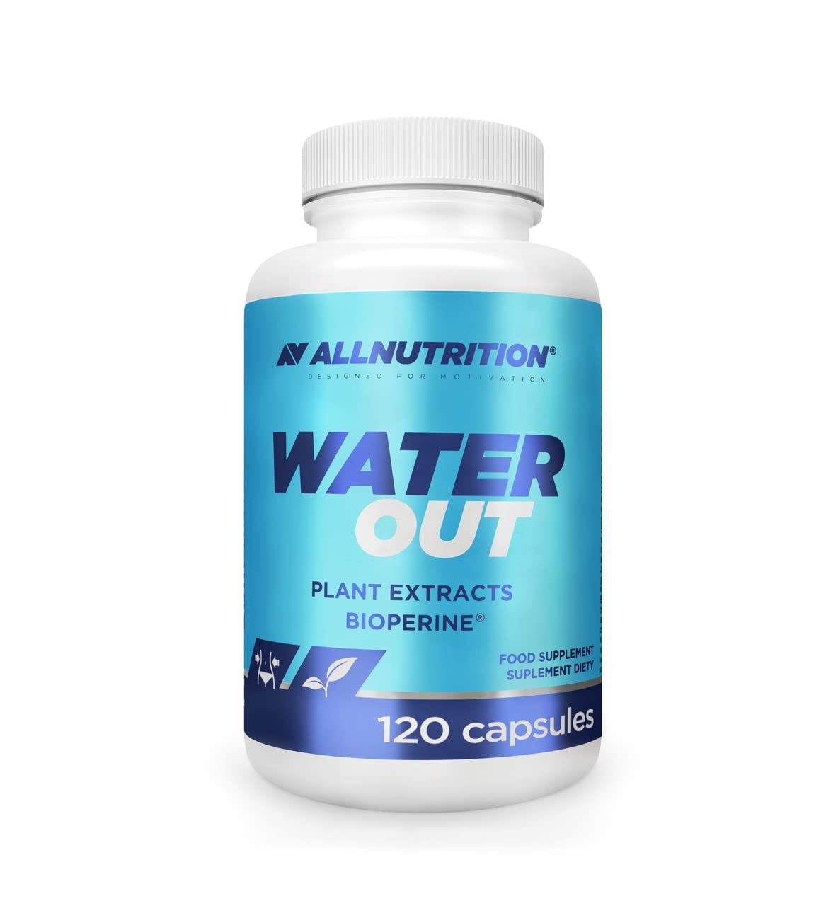 Allnutrition Water Out 120 Capsules - Natural Water Retention Relief Supplement for Weight Management & Bloating - Perfect for Fitness Enthusiasts & Active Lifestyles