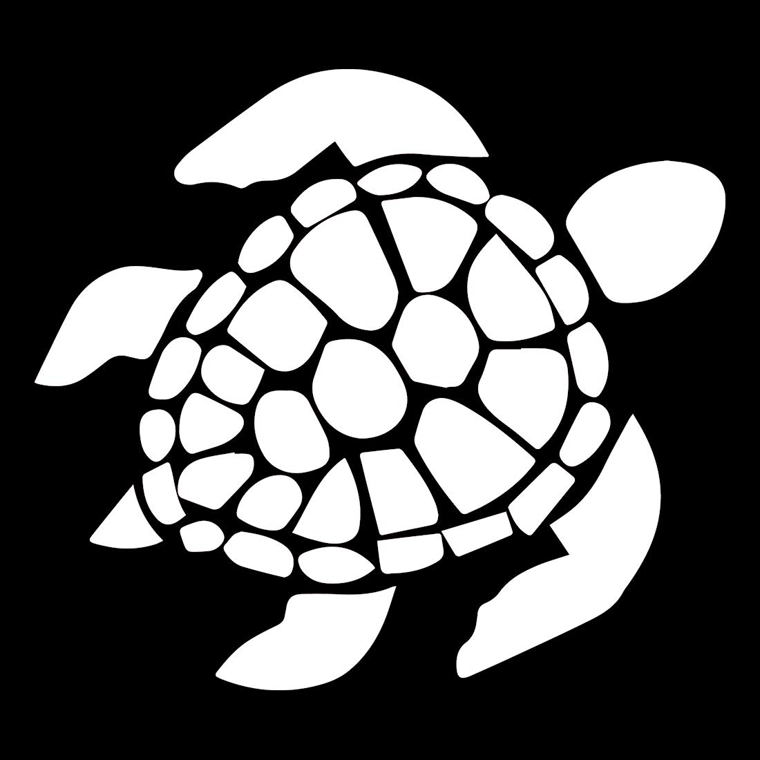 Premium Waterproof Vinyl Decal Stickers Set of 2 - Sea Turtle Ocean Design for Laptop, Phone, Helmet, Car Window, Bumper, Mug, Cup, Wall & Door Decoration - Perfect for Beach Lovers & Marine Life Enthusiasts