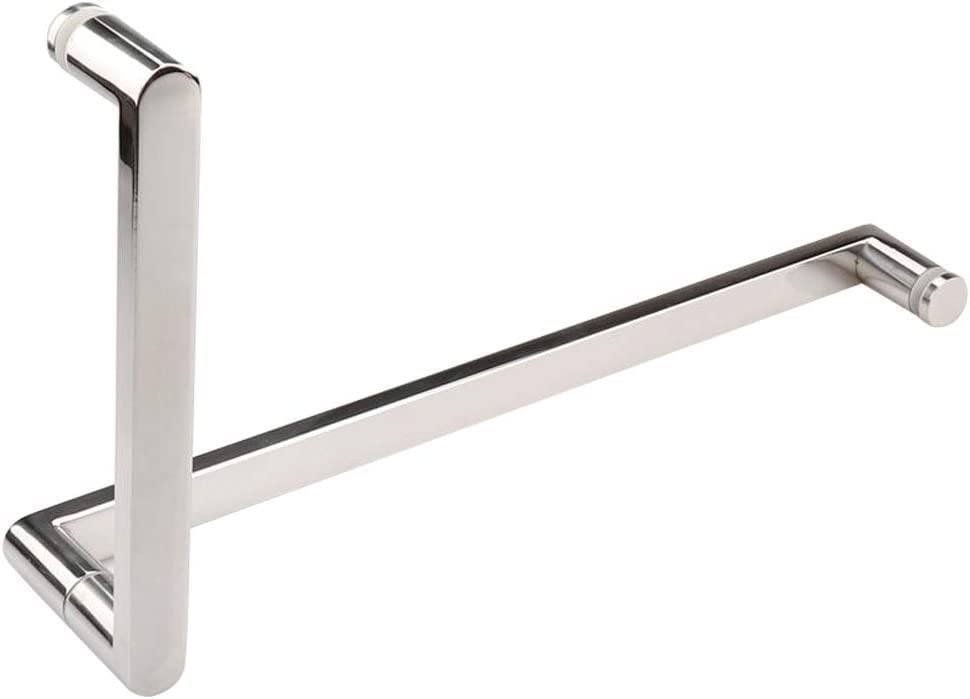MIQXUAN Shower Door Handle - Chrome Finish Replacement Pull Knob Bar for Glass Shower Doors (Bathroom, Bath & Shower Enclosure) - Perfect for Easy Access & Modern Bathroom Upgrade