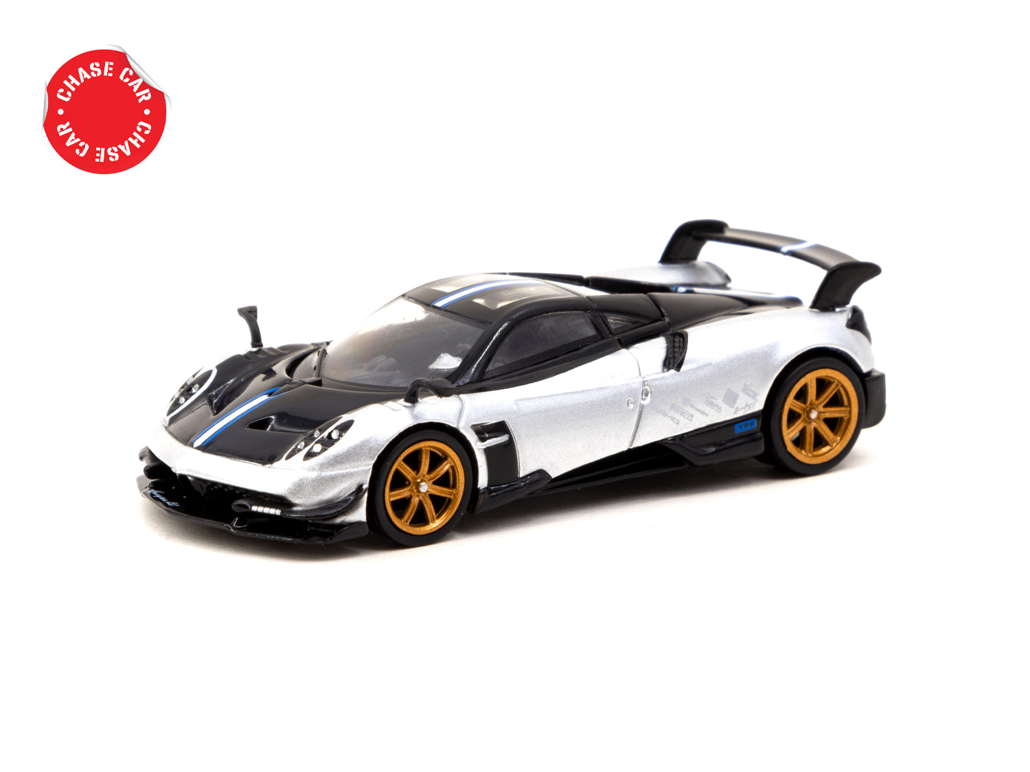 Tarmac Works 1/64 Pagani Huayra BC Grigio Mercurio Diecast Model Car - Premium Collectible for Car Enthusiasts - Perfect for Display, Gifts, and Racing Collections