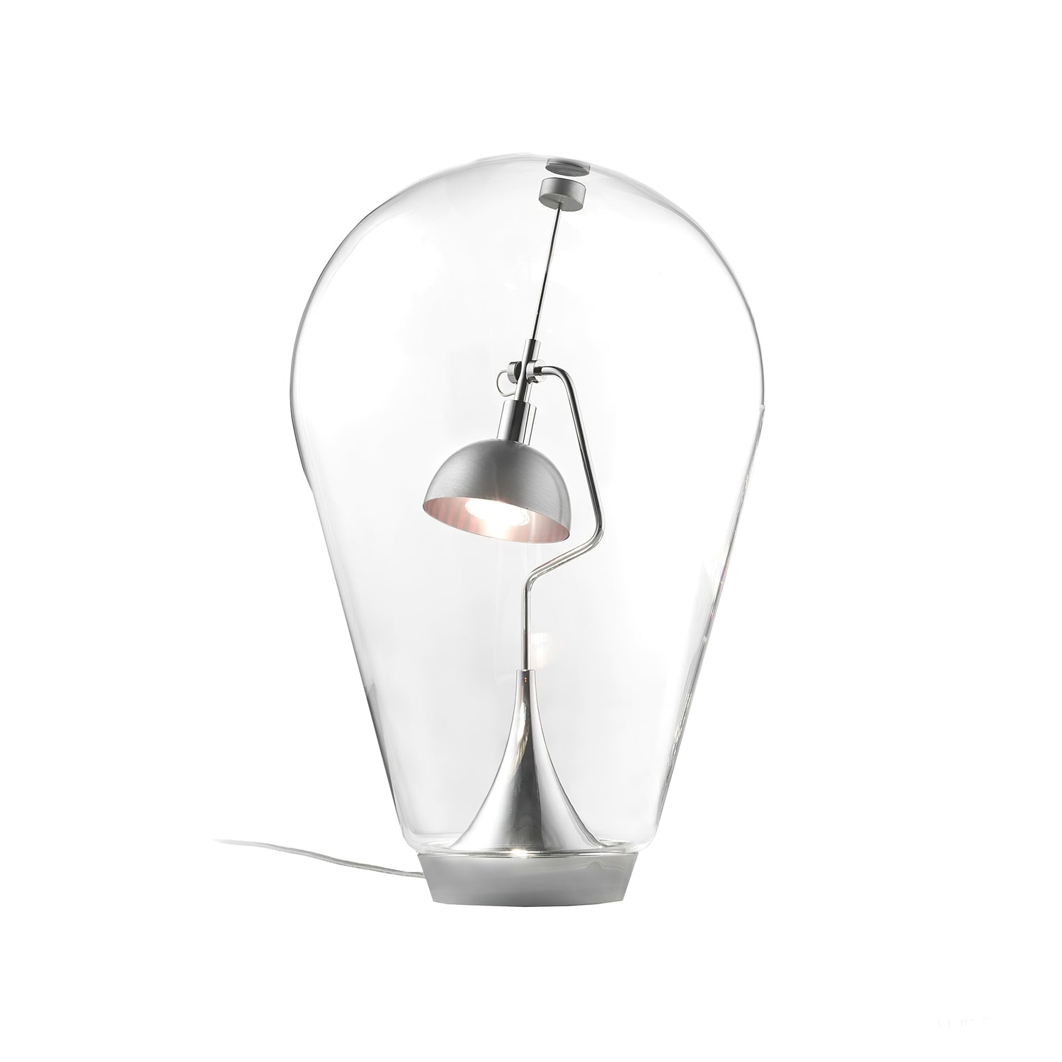 Modern LED Blow Table Lamp - Adjustable Brightness, USB Charging, Touch Control - Perfect for Bedroom, Living Room, and Office Lighting