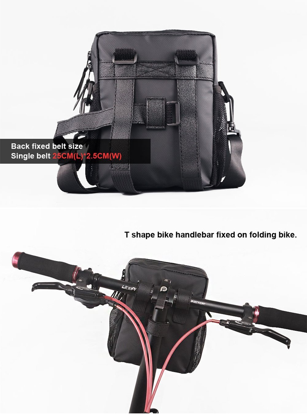 Rhinowalk Bike Handlebar Bag - Waterproof Cycling Front Frame Basket Bag for Road & Mountain Bikes | Perfect for Commuting, Touring & Outdoor Adventures