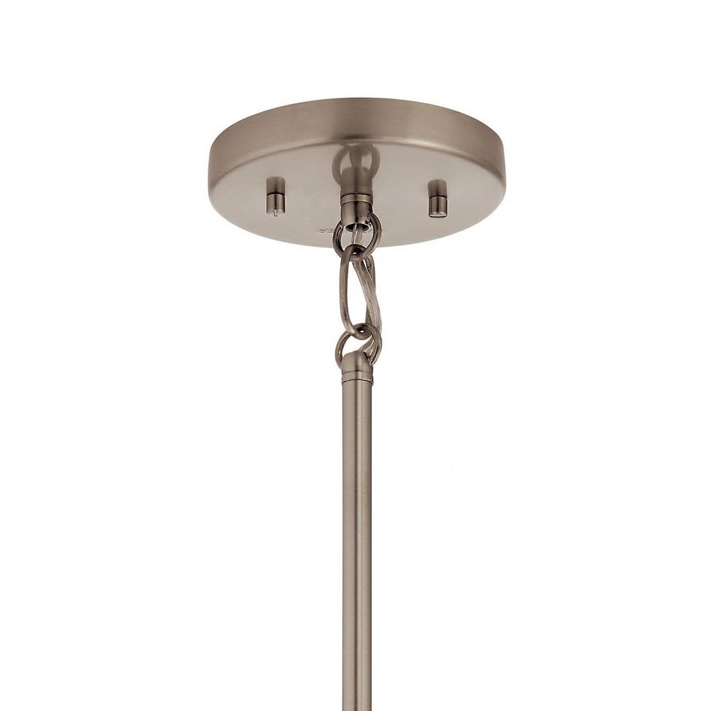 3-Light Industrial Modern Square Pendant Light Fixture with Clear Glass Shade in Classic Pewter Finish - Perfect for Kitchen Island, Dining Room, and Farmhouse Decor