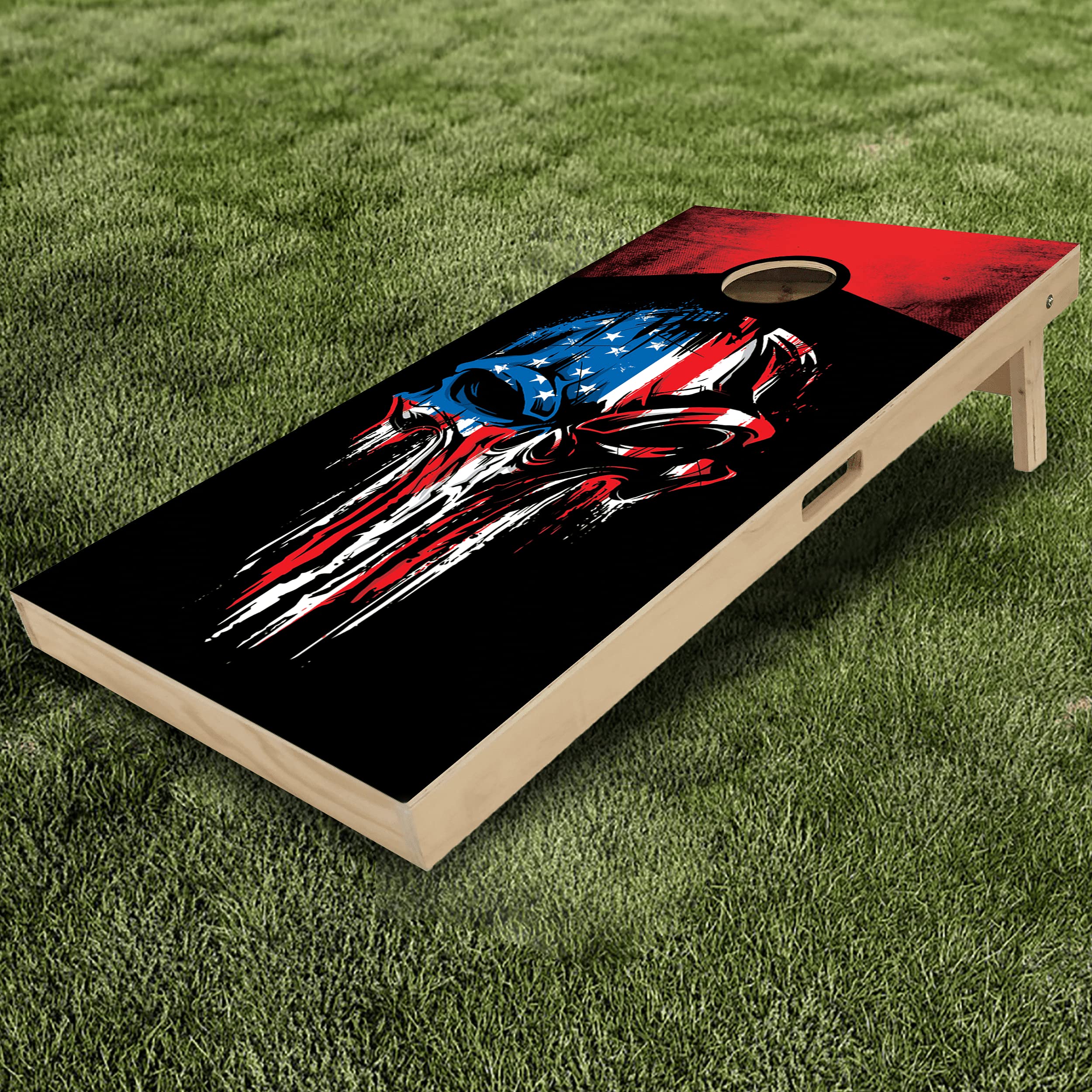 Premium Cornhole Wraps & Decals - 35+ Laminated Vinyl Skins for Cornhole Boards - Durable Outdoor Bean Bag Toss Game Accessories for Backyard Parties, Tailgating & BBQ Events