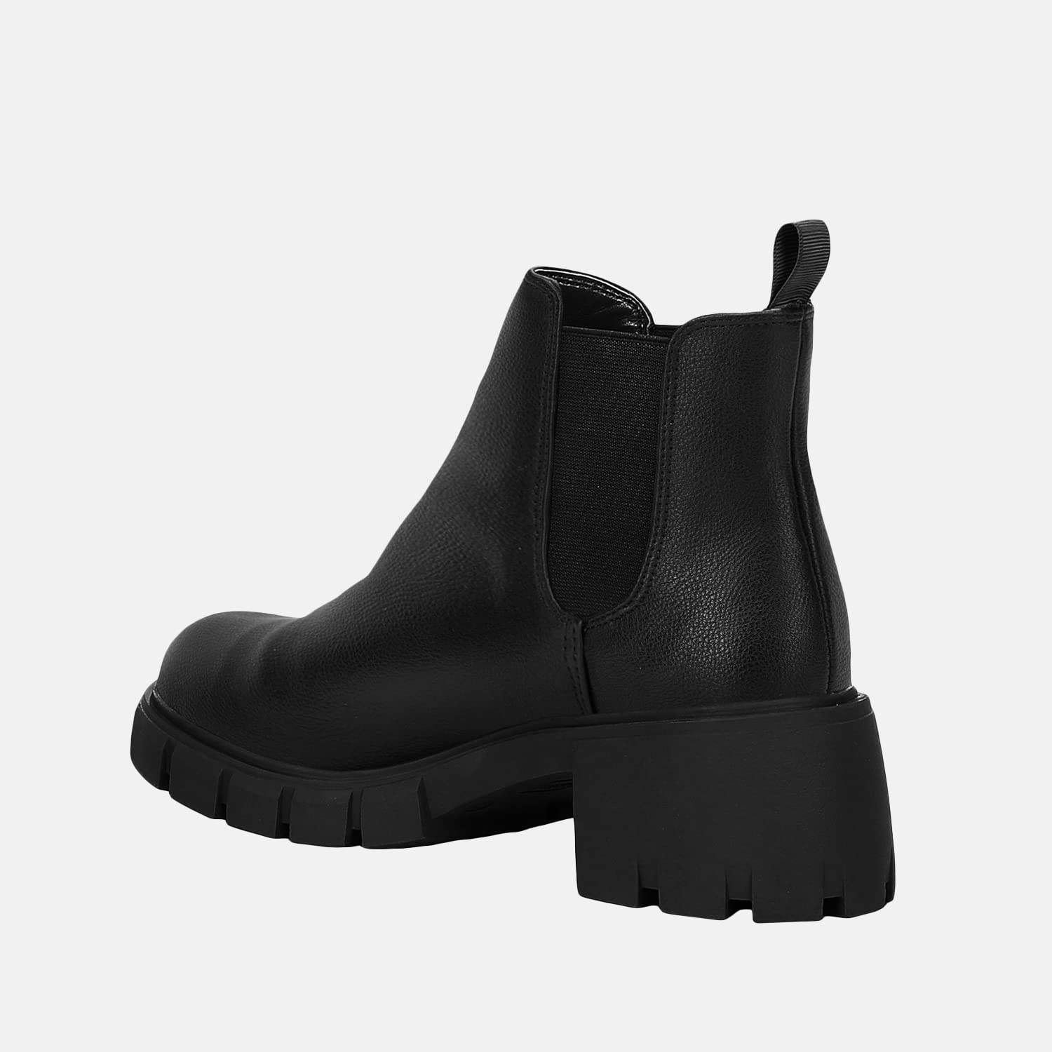GitHubafuil Women's Chelsea Boots - Fashion Platform Chunky Block Heel Slip-On Combat Ankle Booties for Casual Outfits, Work & Winter Style