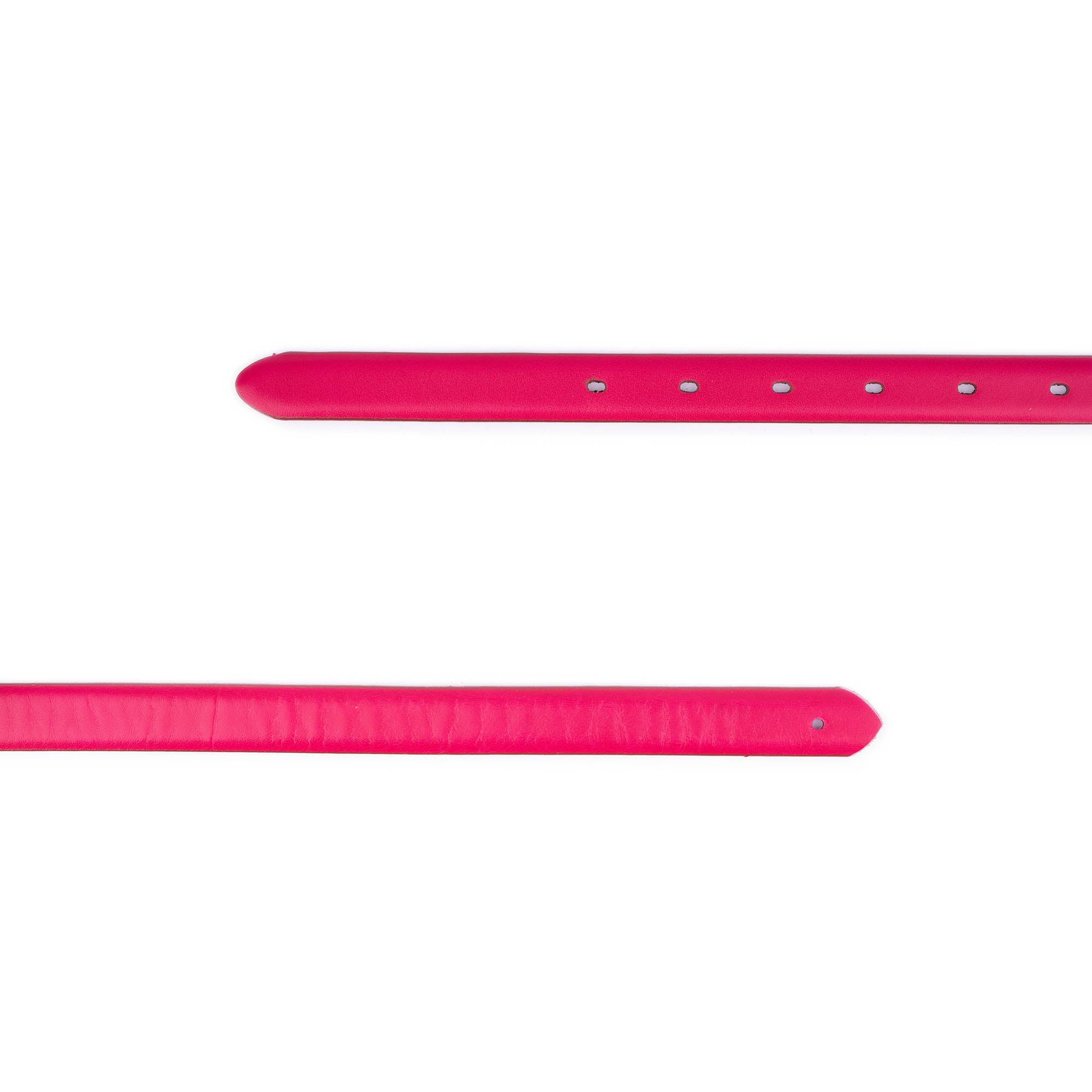 Fuchsia Pink Genuine Leather Belt Strap for Dunhill Women's Buckle Replacement | Adjustable Pre-Made Holes | Perfect for Office, Casual & Formal Outfits